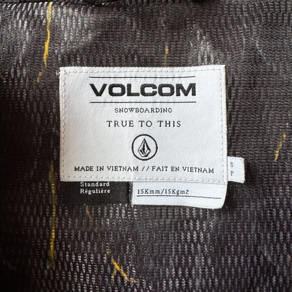 EUC VOLCOM Hooded SID Lightweight Zip Front Snowboard Jacket in Men's Small - Picture 3 of 11